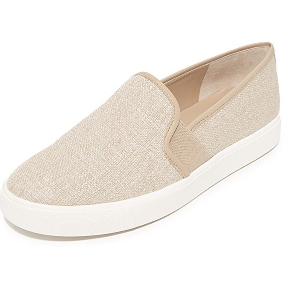 Vince Blair Slip On Sneakers in Straw